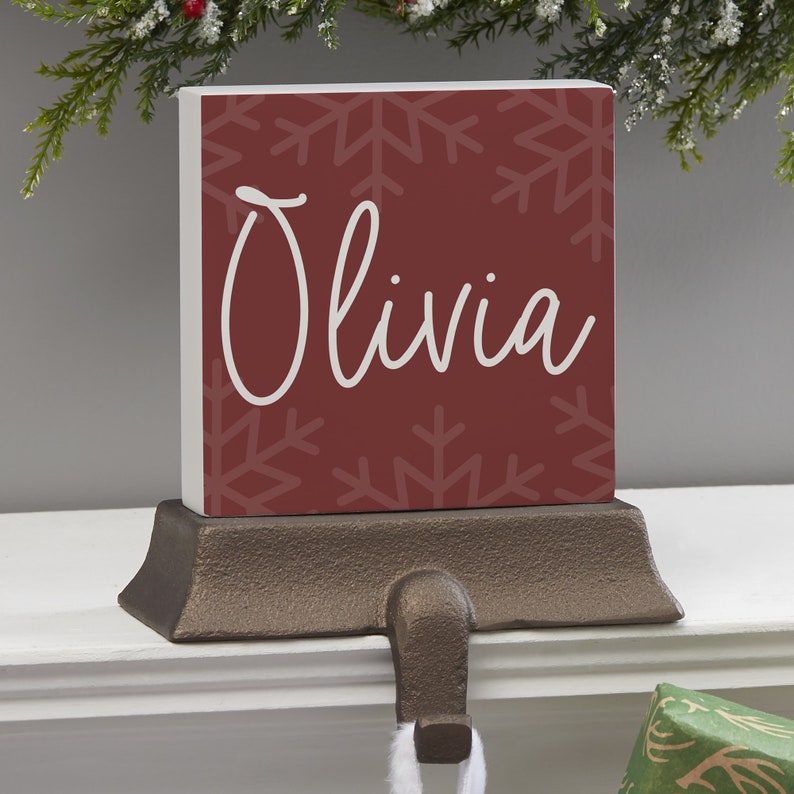 PersonalizationMall Snowflake Stocking Holder - Thumbnail 2