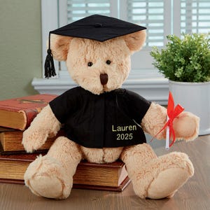 Personalized Graduation Teddy Bear, Graduation Gifts, Graduation Cap, Graduation Plush, Graduation Keepsake, Class of 2023