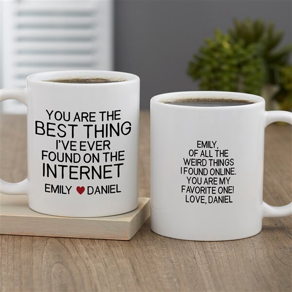 Best Thing I've Found On The Internet Personalized Coffee Mug, Coffee Lovers, For Her, For Him, Love at First Sight, Valentine's Day