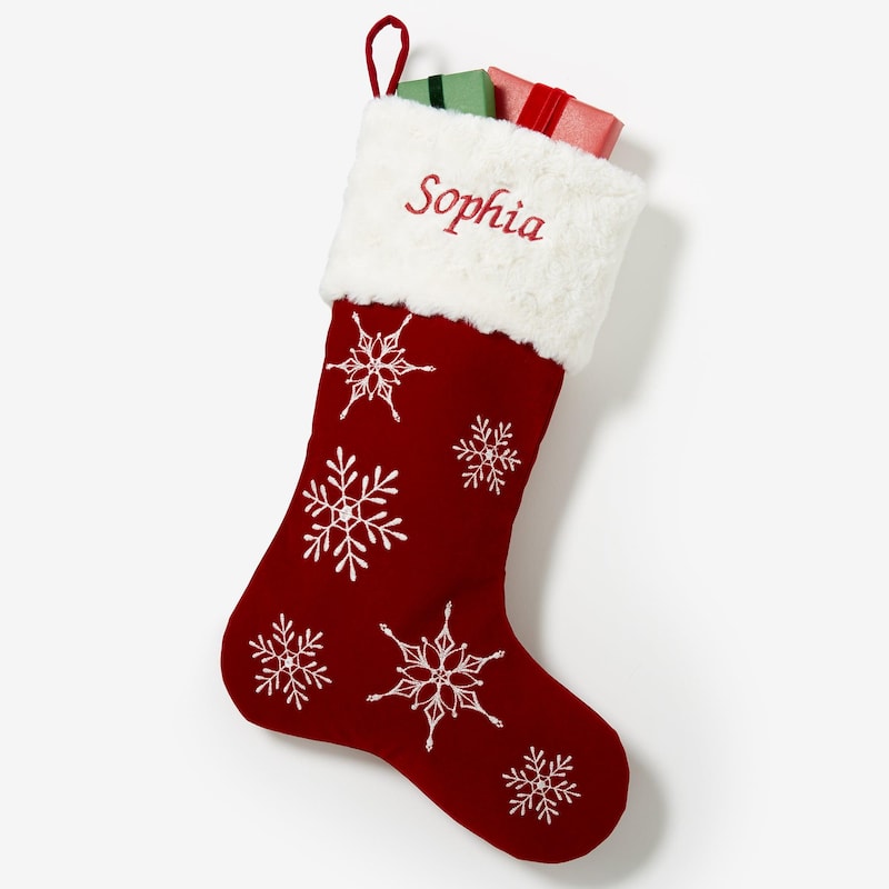 Snowflake Custom Stocking - Etsy