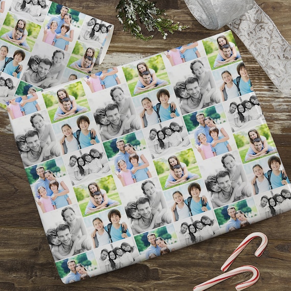 Repeating Birthday Personalized Wrapping Paper Roll - 6ft Roll