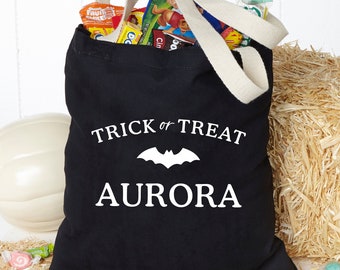 Spellbinding Halloween Personalized Treat Bag, Personalized Trick or Treat Bags, Personalized Halloween Bags, Custom Halloween