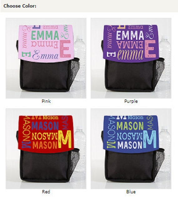 Monogrammed Backpack & Lunchbox Set/Back To School Personalized Lunch Tote  - Yahoo Shopping