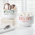 Personalized Kids Snack Bowl – Custom Name Cereal Bowl for Children – Ice Cream Popcorn Treat Dish – Gift for Kids – Kitchen Decor