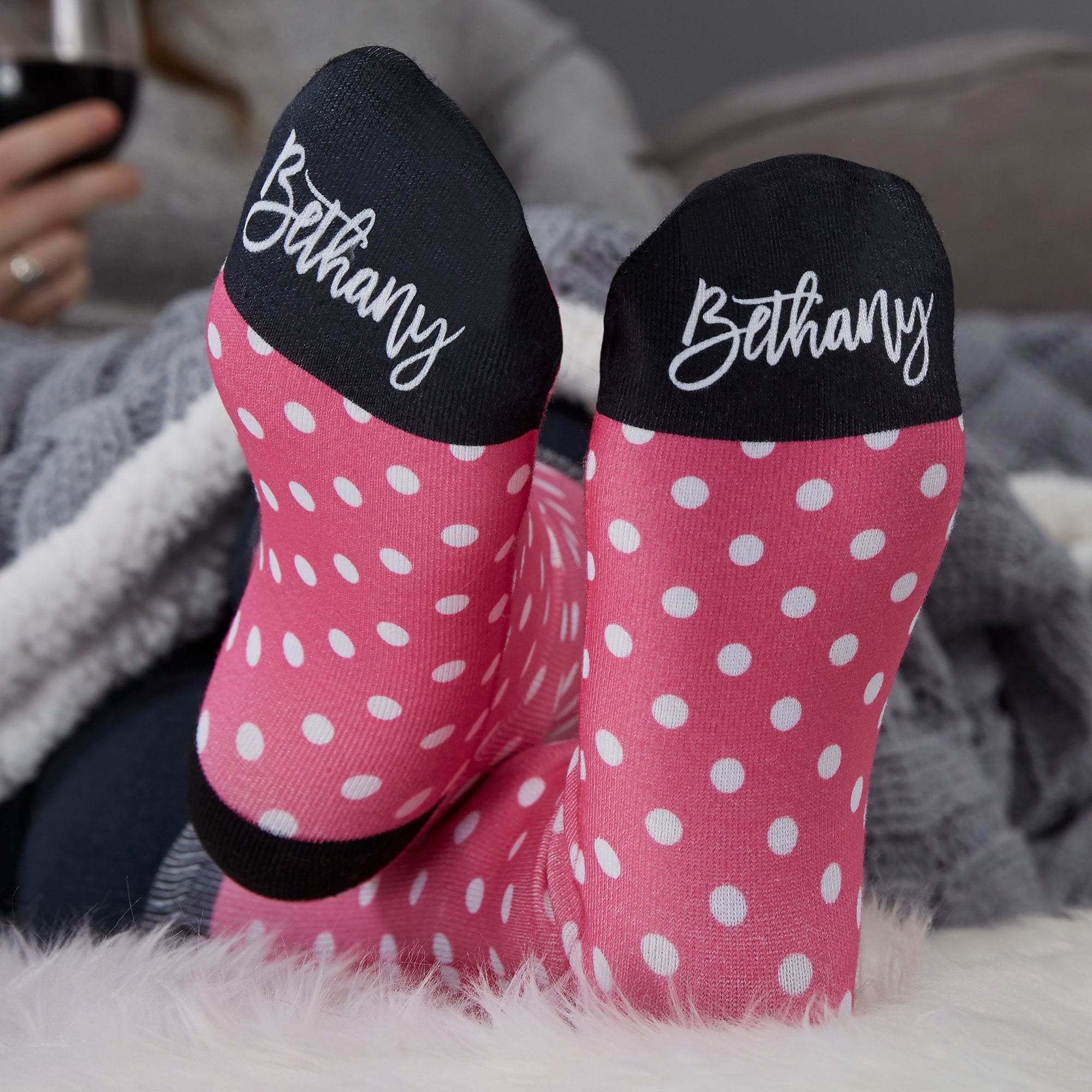 Pattern Play Personalized Socks Gifts for Her Gifts for Etsy
