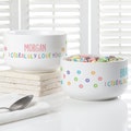 I Cerealsly Love You Personalized Kids Cereal Bowl, Valentine's Day Gifts for Kids, Children's Valentine's Day