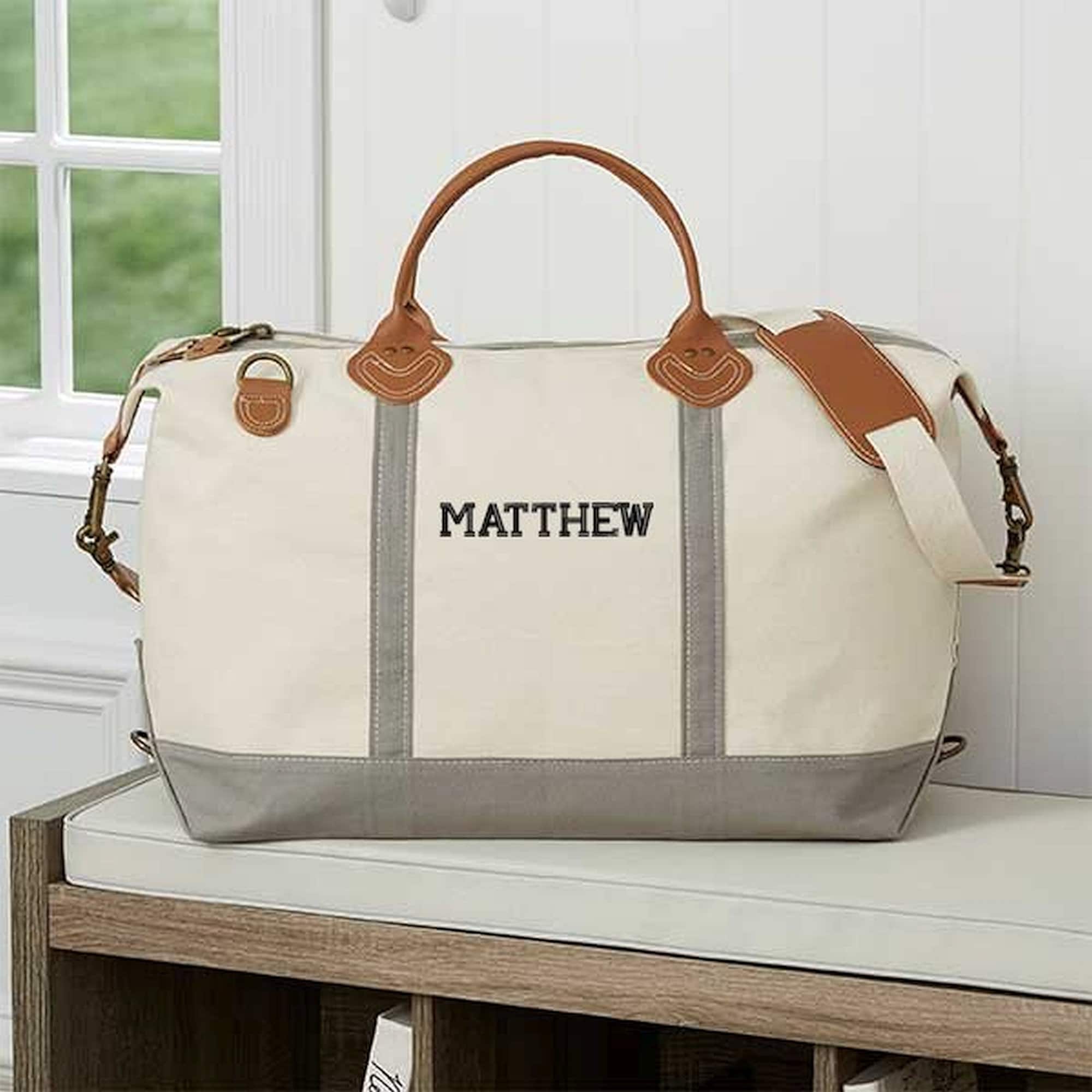 Luxurious Embroidered Canvas Duffel Bag Gifts for Her Etsy