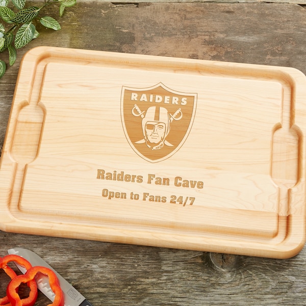 Custom Raiders Cutting Board Etsy