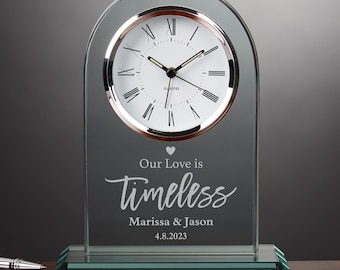 Our Love Is Timeless Personalized Clock, Personalized Wedding Gift, Anniversary Clock, Anniversary Gifts, Anniversary Keepsakes