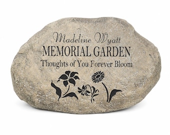 Memorial Garden  Stone, Personalized Memorial Gift, Custom Sympathy Garden Stone for friend or family member, in loving memory