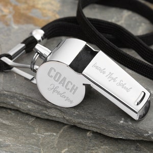 Thanks Coach Personalized Whistle, Gifts for Coach, Sports Gifts, Graduation Gifts, Teacher Appreciation, Teacher Gifts