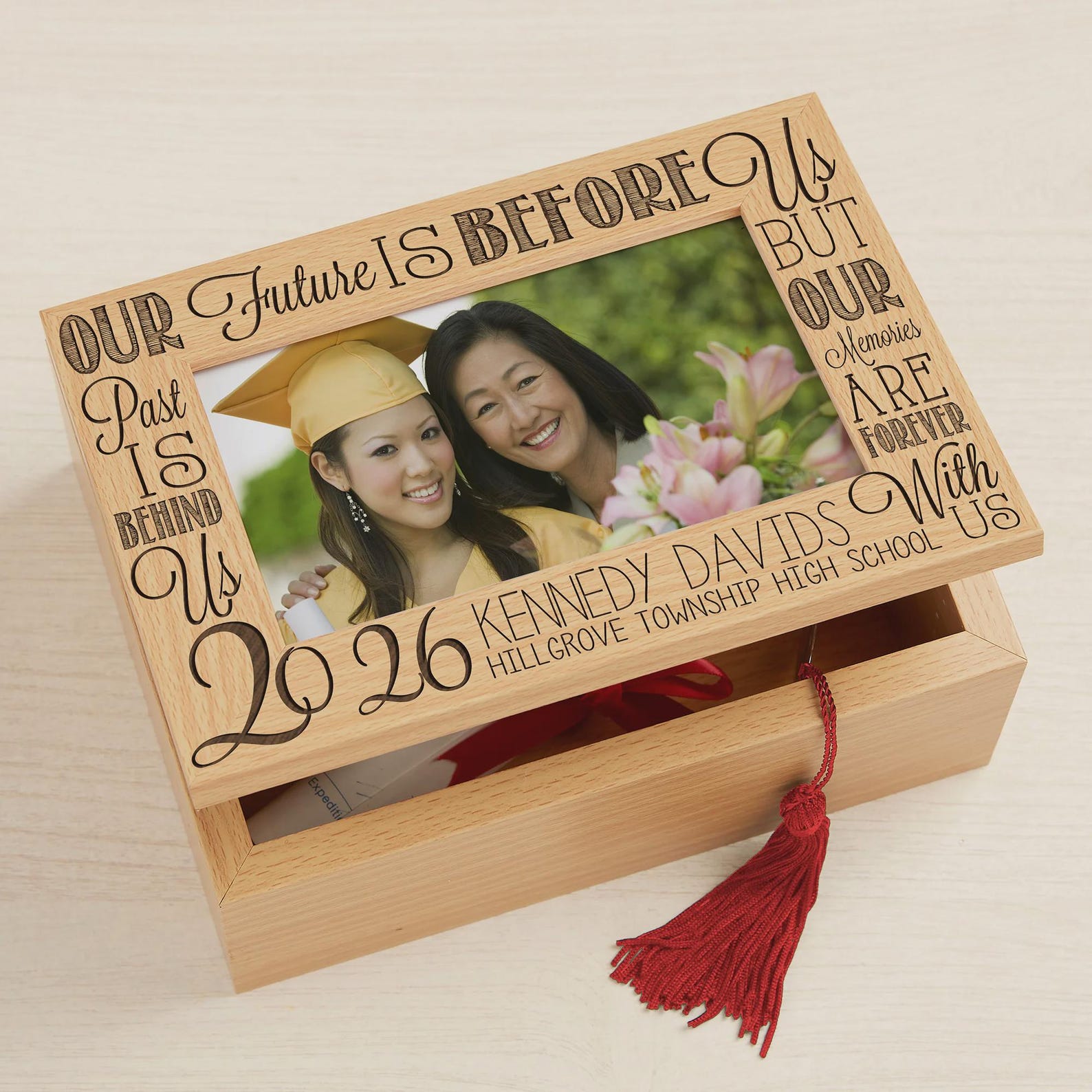 Graduation Memories Personalized Photo Keepsake Box, Gifts for Her ...