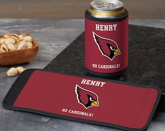 NFL Arizona Cardinals Personalized Can & Bottle Wrap, Sport Gifts, Personalized Gifts for Dad, Gifts for Him, Beer Gifts,