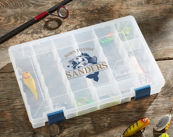Fly Fishing Personalized Plano Tackle Fishing Box, Storage Box, Gifts for Him, Father's Day Gifts, Fisherman Gifts, Gift Ideas for Christmas