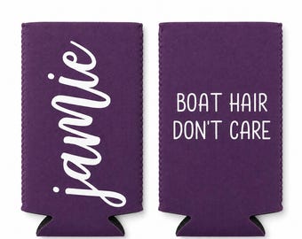 Scripty Style Personalized Slim Can Cooler, Gifts for Her, Bridesmaid Gifts, Bachelorette Gifts