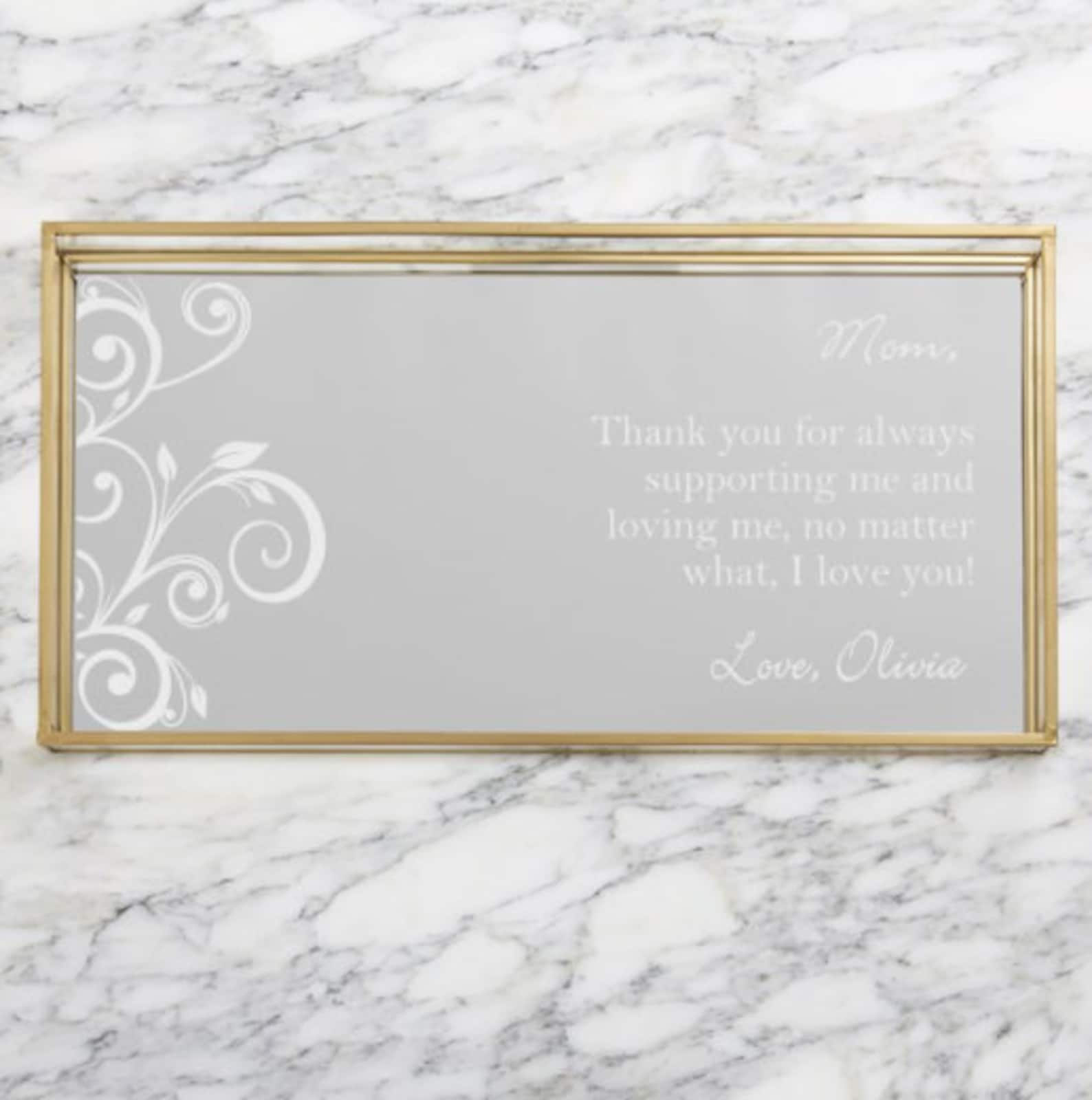 For Her Personalized Vanity Tray Gifts for Her Mother's Etsy