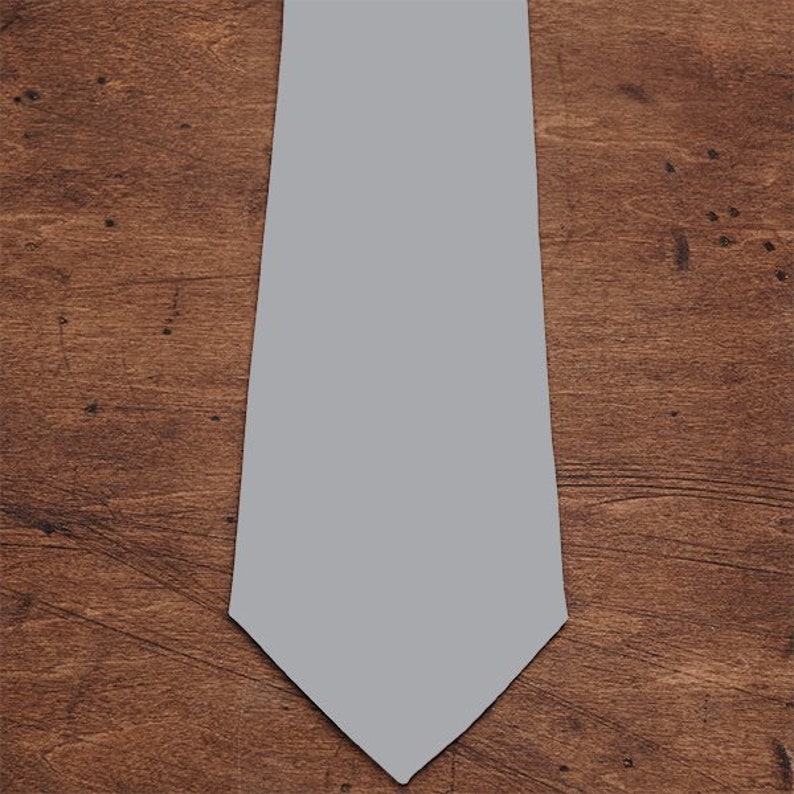 Secret Message Personalized Men's Tie, Father's Day Gifts, Gifts for Him, Mens Gifts, Father of the Bride Gifts, Personalized gift for Dad Grey