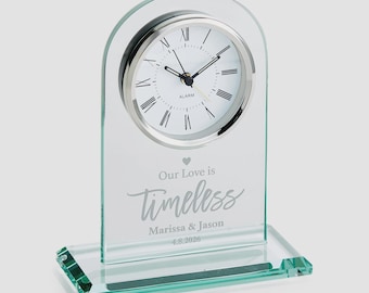 Our Love Is Timeless Personalized Clock, Personalized Wedding Gift, Anniversary Clock, Anniversary Gifts, Anniversary Keepsakes