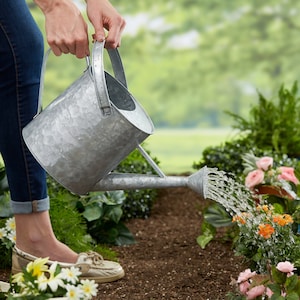 Galvanized Garden Personalized Watering Can, Gifts for Her, Garden Gifts, Garden Accessories, Gardening Gift image 2