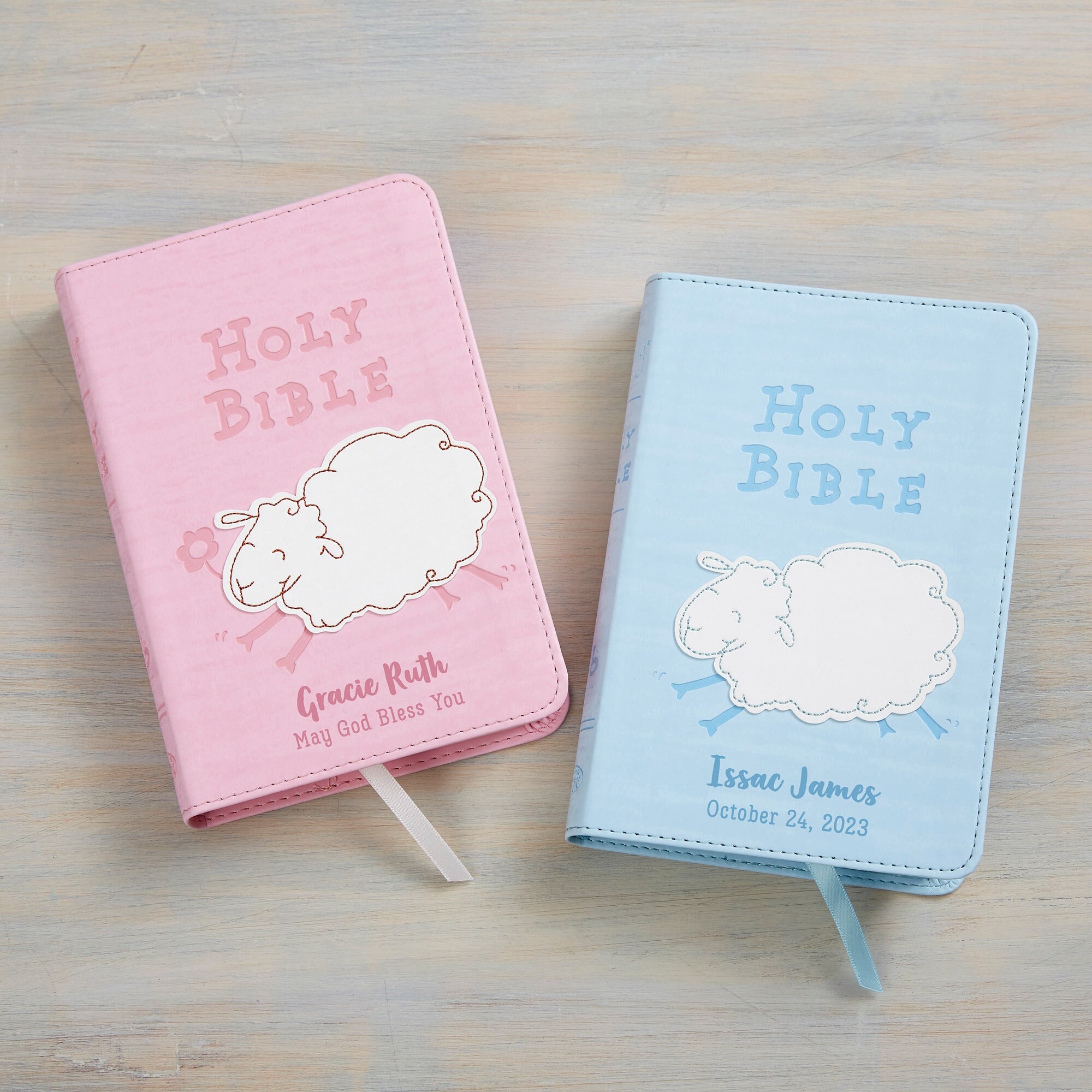 Woolly Lamb Personalized Children's Bible, Religious Gifts, Children's  Religious Gifts, Kids Bibles 