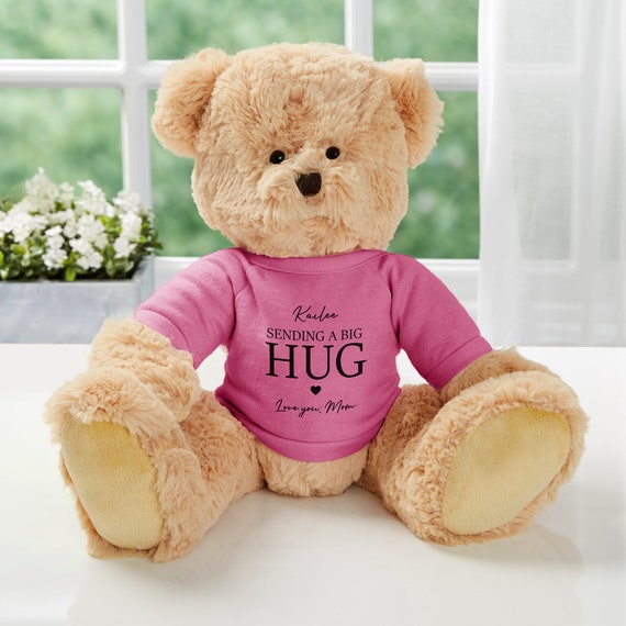 Sending Hugs Personalized Teddy Bear Gifts for Her Gifts for