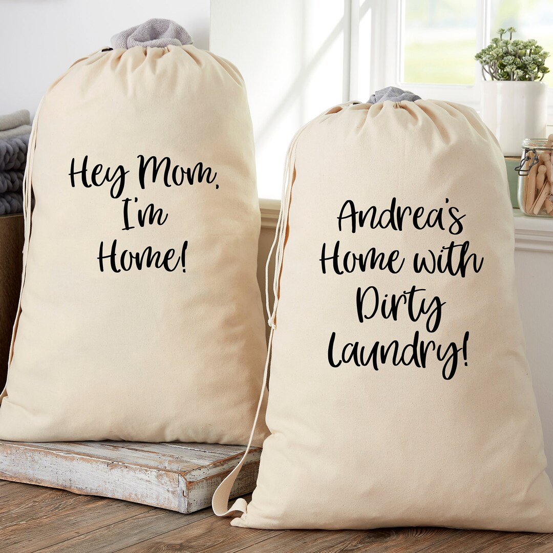 I'm Home Personalized College Laundry Bag, Laundry Bag, Graduation