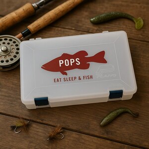 Personalized Fishing Tackle Box for Dad - Custom Gift for Fisherman Dad ...