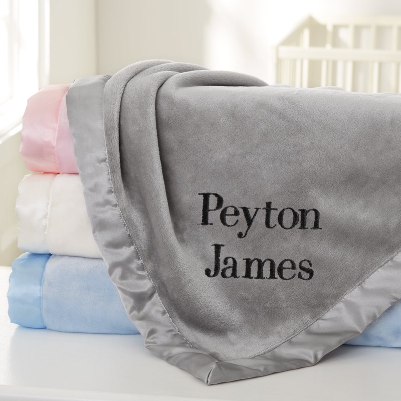 Baby Blanket Grey 39x29 Inches