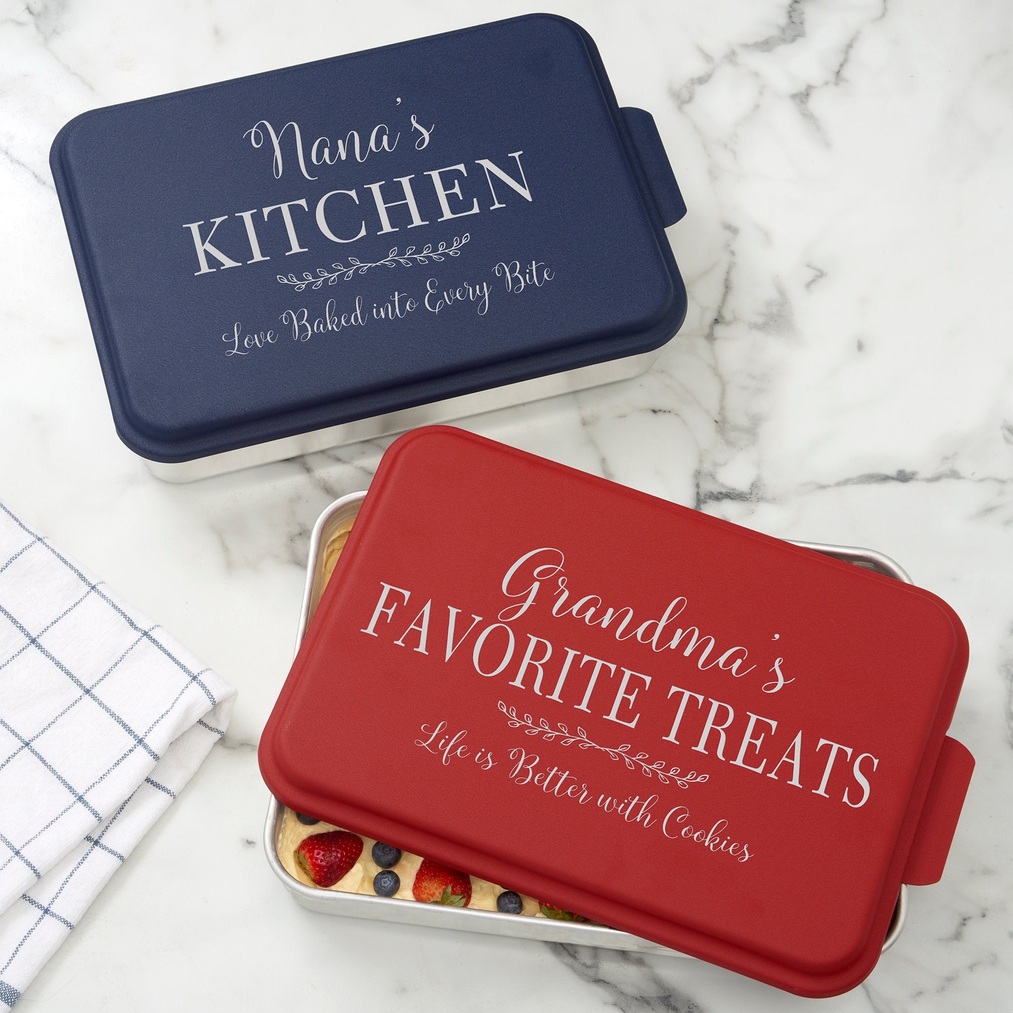 Grandma's Goodies Cake Pan, Casserole Dishes, Wedding Shower Gifts, Pe –  Country Squared