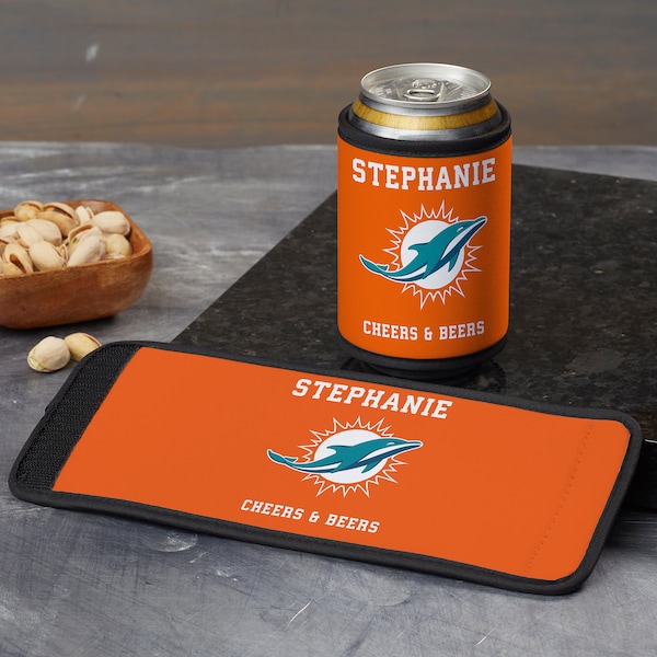 Miami Dolphins Can Koozies Etsy