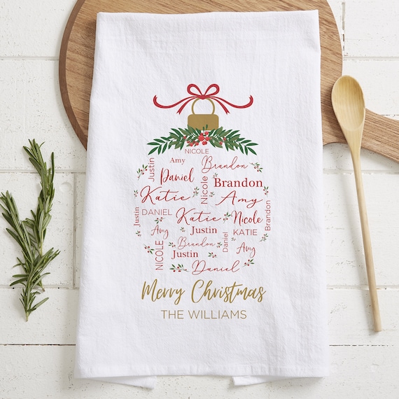 Merry Ornament Tea Towel Merry Ornament Tea Towel