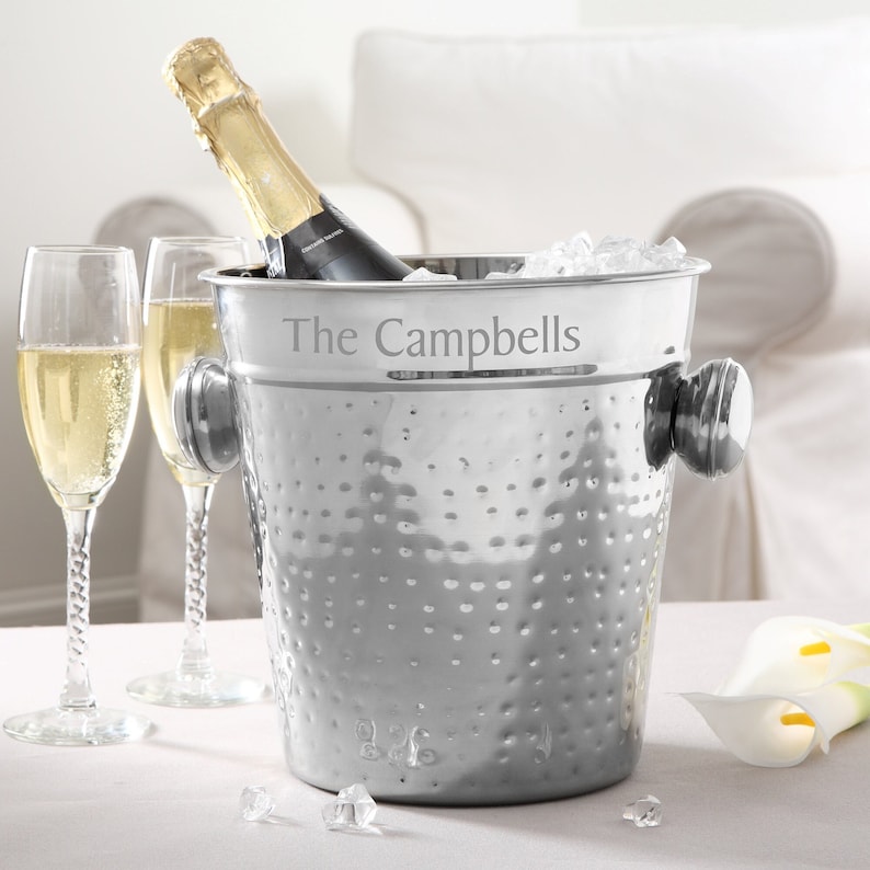 Engraved Custom Chiller & Ice Bucket, Gifts for Couples, Wedding Gifts, Housewarming, Home Bar Gifts