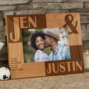 Couples Personalized Frame, Romantic Gifts, Wedding Frame, Boyfriend Gifts, Anniversary Gift, Valentines Day