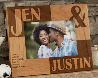 Couples Personalized Frame, Romantic Gifts, Wedding Frame, Boyfriend Gifts, Anniversary Gift, Valentines Day