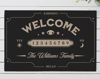 Personalized Mystic Coven Halloween Doormat – Custom Mystic Coven Welcome Mat – Spooky Front Porch Decor for Halloween