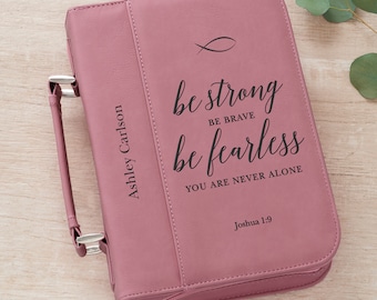 Heavenly Quotes Personalized Pink Bible Cover, Engraved Bible Cover, Religious Gift, Prayers, Bible Cover, Engraved Religious Gift