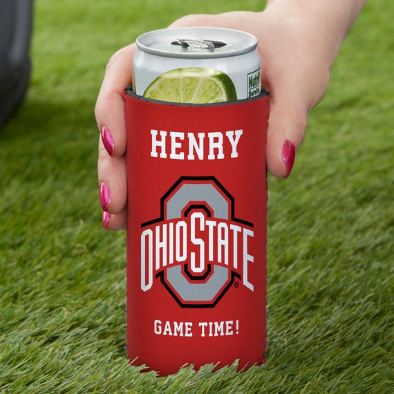 NCAA Ohio State Buckeyes Personalized Slim Can Cooler, Gifts for Him,  Sports Gifts for Him, Father's Day Gift, Personalized Gifts for Dad