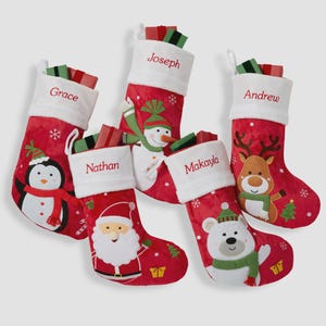 Personalized Christmas Stocking – Santa Claus Lane Family Holiday Decor