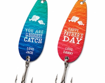 Personalized Fishing Buddy Fishing Lure – Custom Name Outdoors Gift for Father's Day