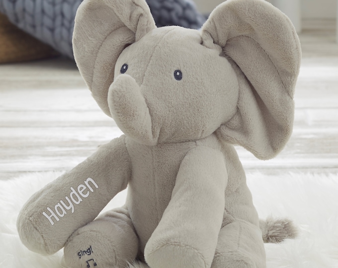 Personalized Gund Flappy Elephant – Embroidered Baby Elephant Gifts