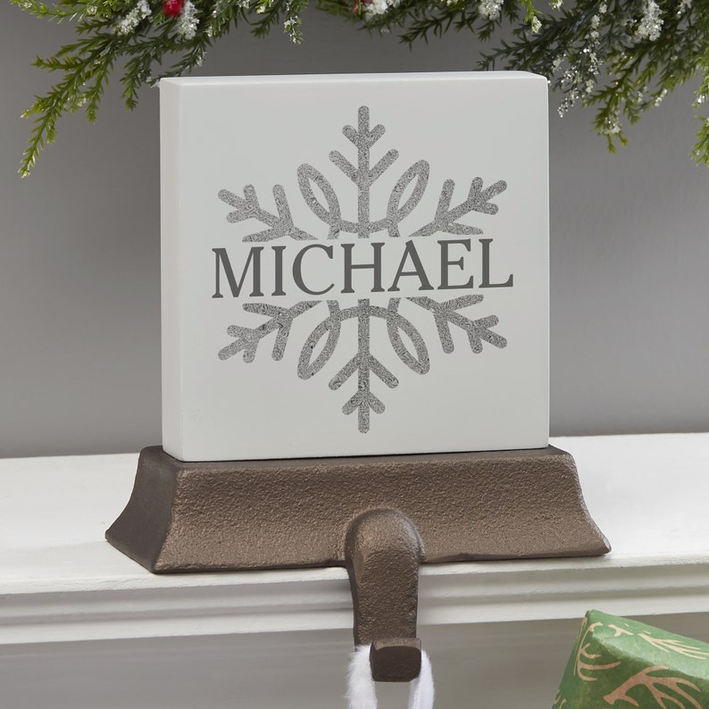 PersonalizationMall Snowflake Stocking Holder - Thumbnail 4