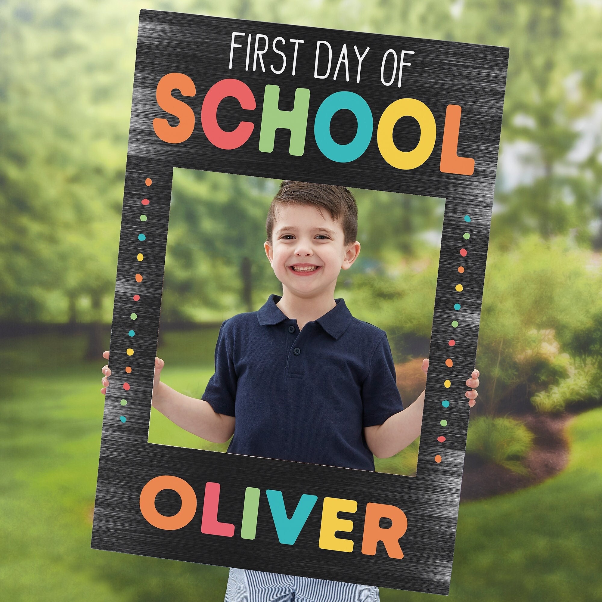 First Day of School Personalized Photo Frame Prop Gifts for Kids First Day of School Board School Sign School Photo Prop Back to School Etsy UK