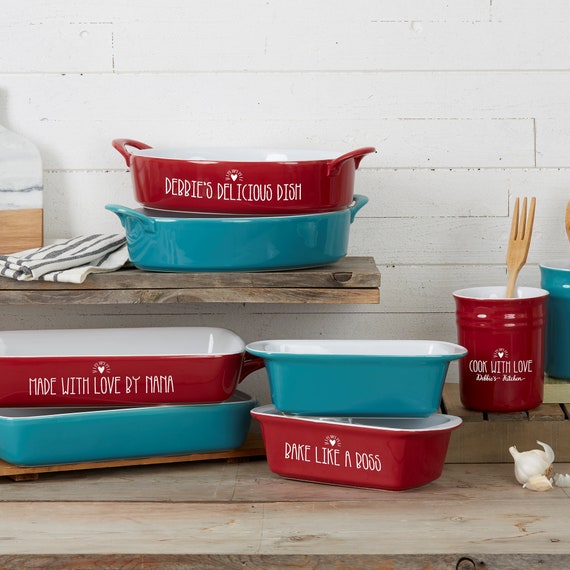 Made With Love Personalized Bakeware Loaf Pan Casserole