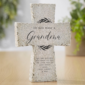 So God Made… Resin Tabletop Cross, Mother's Day Gift, Father's Day Gift, Remembrance Gifts, Keepsakes, Gifts for Her