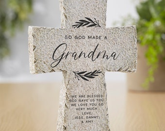 So God Made… Resin Tabletop Cross, Mother's Day Gift, Father's Day Gift, Remembrance Gifts, Keepsakes, Gifts for Her