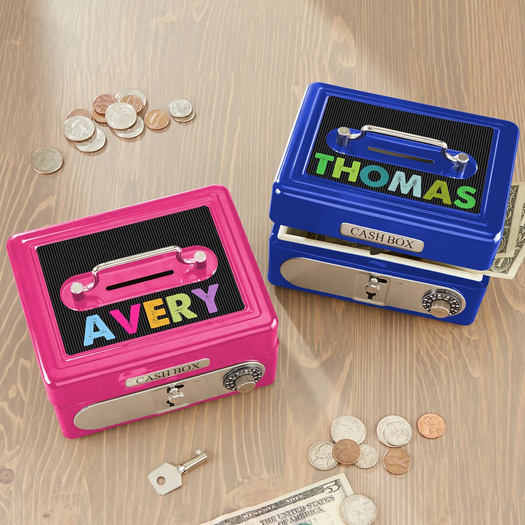 All Mine! Personalized Cash Box, Gifts for Kids, Personalized Bank ...