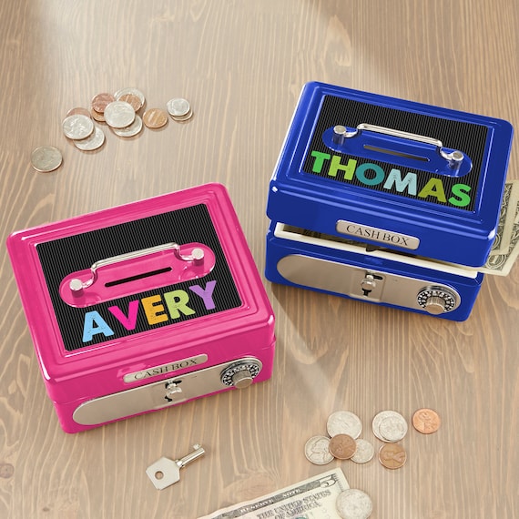 All Mine! Personalized Cash Box, Gifts for Kids, Personalized Bank, Birthday Gifts, Kids Gifts