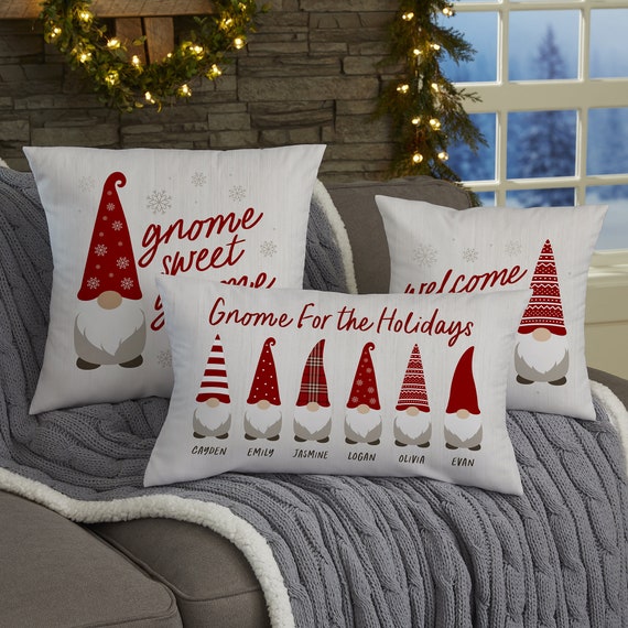 Valentines Day Gnome Throw Pillow Couch Bed Sofa Lumbar Pillow, 20