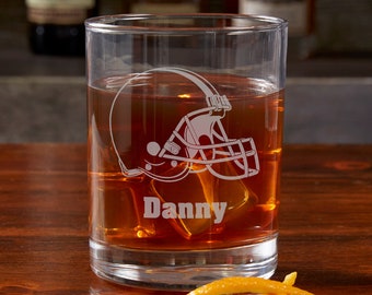 NFL Cleveland Browns Engraved Old Fashioned Whiskey Glass, Gifts for Him, Football Gift, Father's Day Gifts, Gifts for Dad