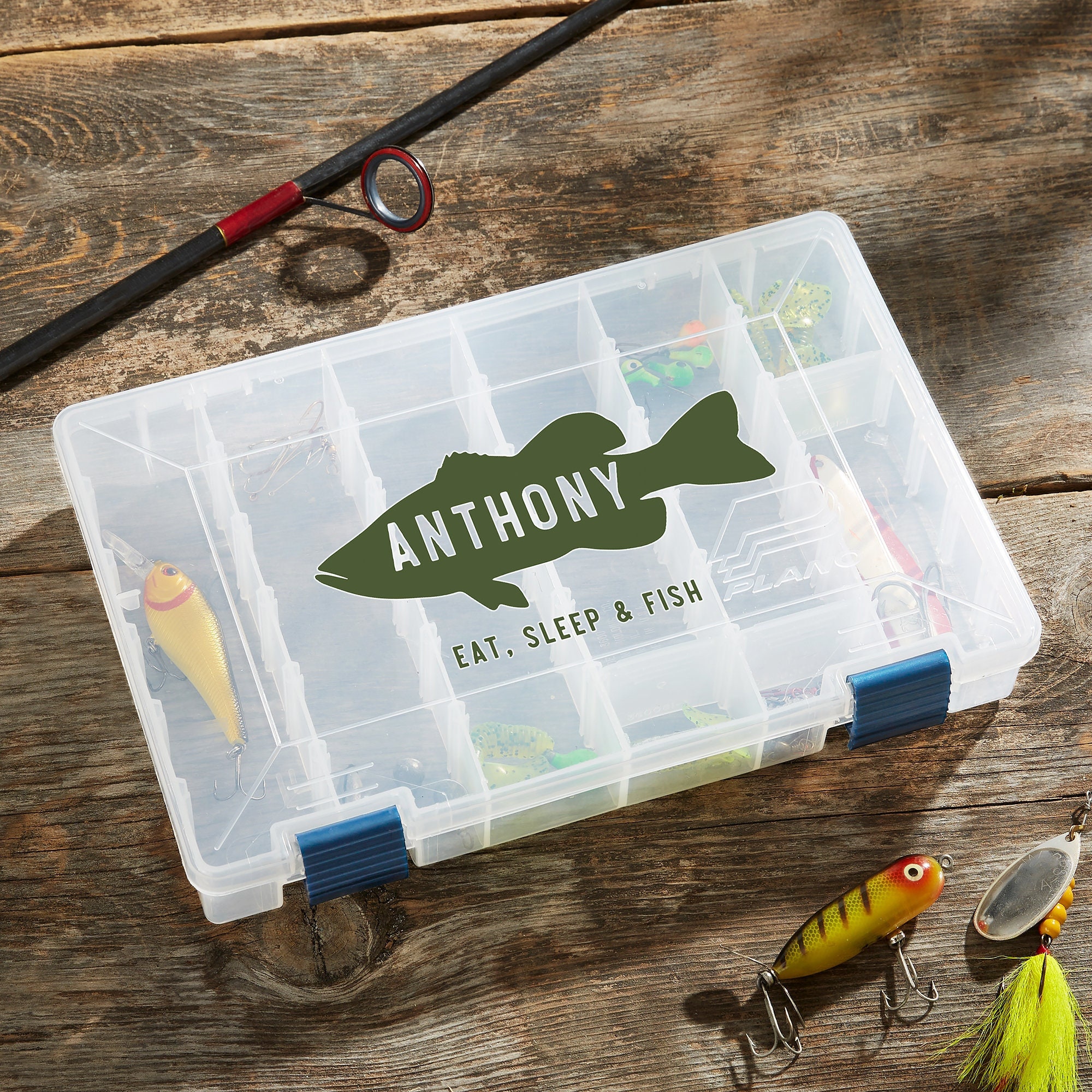 Fish Name Personalized Tackle Fishing Box, Storage Box, Gifts for Him,  Father's Day Gifts, Fisherman Gifts, Gift Ideas for Christmas -  Israel